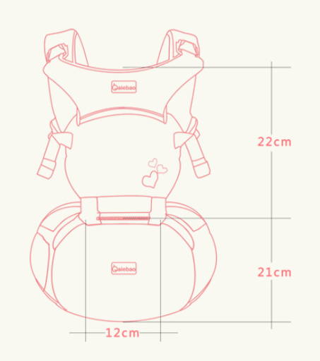 Title 2, Ai Er Bao Multi-Function Baby Sling, Front Hug,...