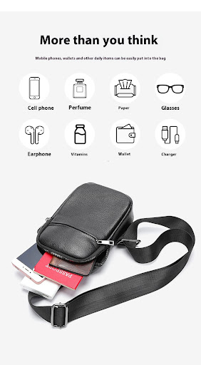 Title 9, High Texture Genuine Leather Mens Multi-functi...