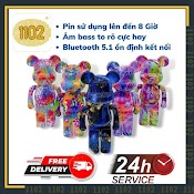 Loa Bluetooth Gấu Bearbrick Siêu Hot Trend - Âm Đỉnh, Màu Sắc Sang Chảnh - Bảo Hành 6 Tháng