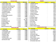 Cake o cafe menu 1