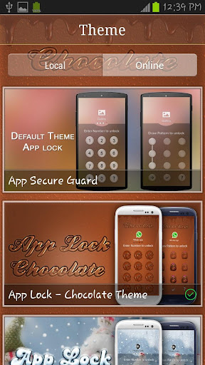 App Lock - Chocolate Theme