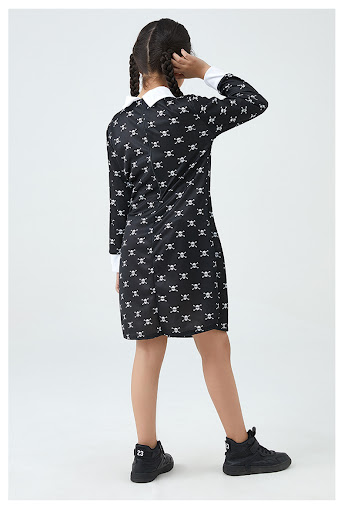Title 5, Girls Skull Costume Dress COS for Children Perf...