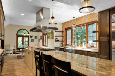 open concept kitchen island design custom built design and remodeling michigan