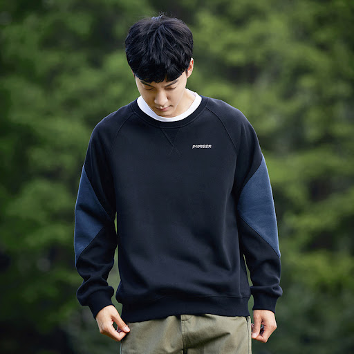 Title 3, Mens Round Neck Sweater in Cotton, Stitching C...