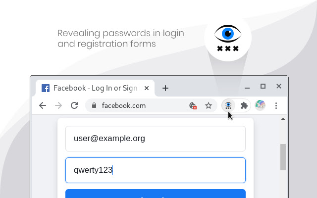 PassEye | Revealing passwords chrome extension