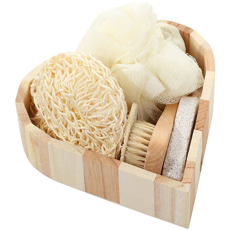 Title 7, Coffret cadeau bain "Love" avec tonneau en bois...