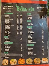 The Green Hub Fast Food & Restaurant menu 1