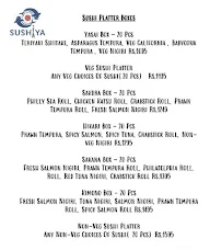 Sushiya menu 3