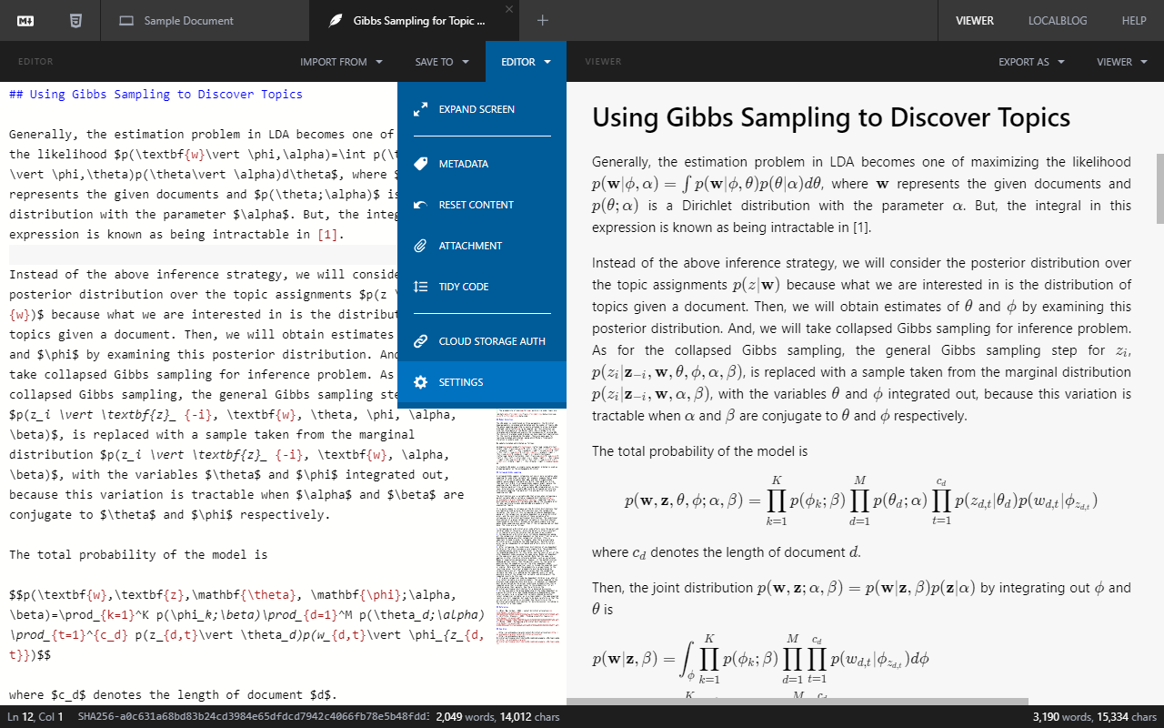 MultiTabs Markdown Editor Preview image 2