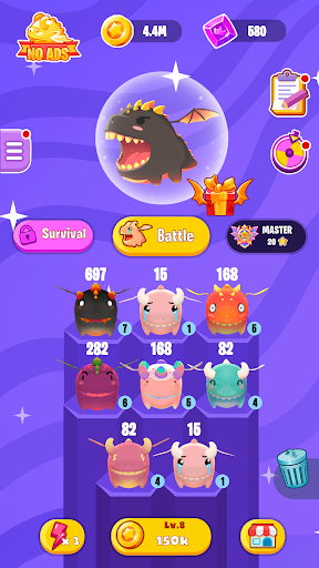 Screenshot Dragon Wars io: Merge Dragons