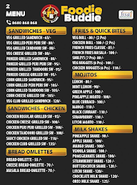 Foodie Buddies menu 3