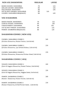 Shawarma Delights menu 2