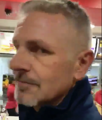 Screenshot of footage recorded during an altercation allegedly involving Crusaders players and their security adviser at a fast food restaurant in Cape Town on Sunday.