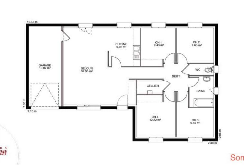  Vente Terrain + Maison - Terrain : 653m² - Maison : 108m² à Agnières (80290) 