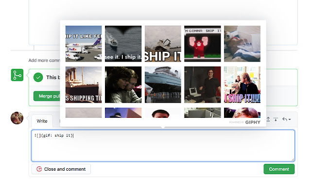 gitphy chrome extension
