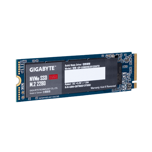 Ổ cứng SSD Gigabyte 512GB M.2 2280 NVMe Gen3 x4 (GP-GSM2NE3512GNTD)