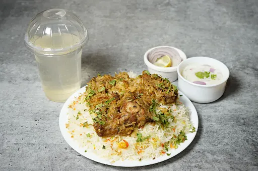 Chicken Lucknowi Biryani With Lemonade