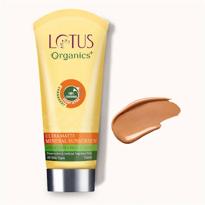 Lotus Organics+ Ultra Matte Mineral Sunscreen SPF 40 100gm