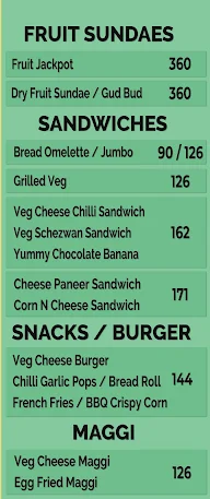 The Lassi Corner menu 1