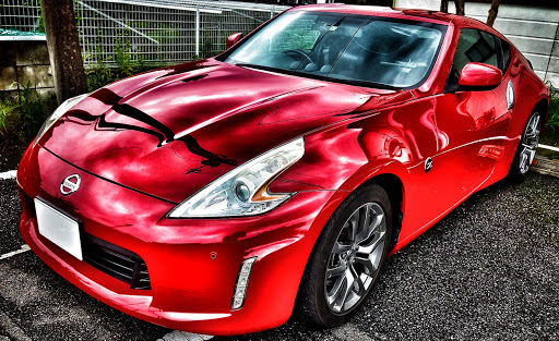 フェアレディz Z34の赤い車 加工写真 Snapseedに関するカスタム メンテナンスの投稿画像 車のカスタム情報はcartune