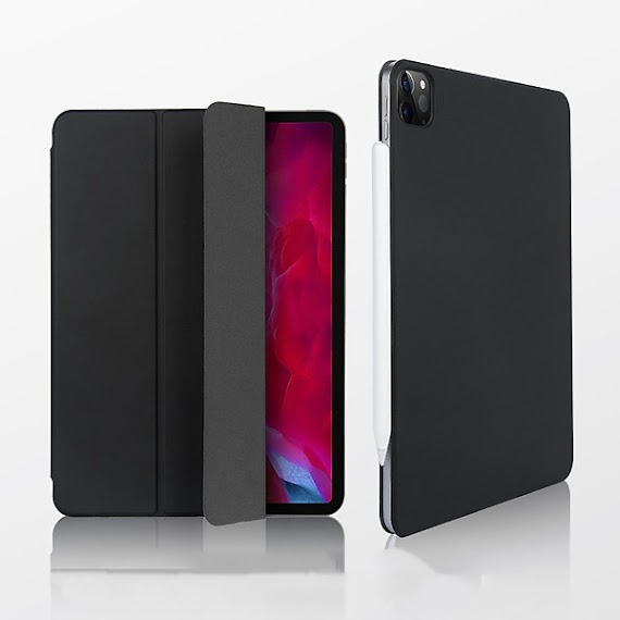 Bao Da Cover Nam Châm Dành Cho Apple Ipad Pro 12.9 Inch 2020 Quai Kẹp Apple Pencil 2