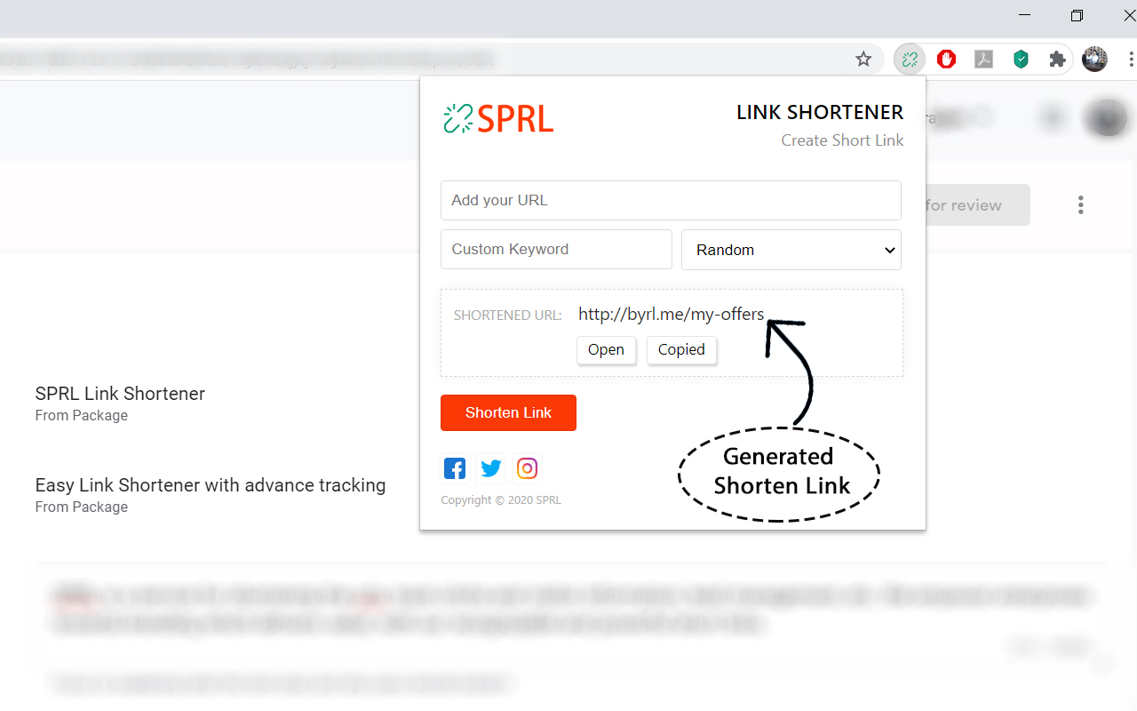 SPRL Link Shortener Preview image 4