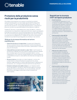 Protezione della produzione senza rischi per la produttività