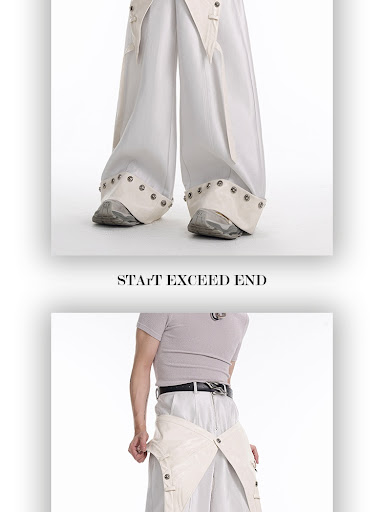 Title 3, Nischen Fake Zweiteiler Hose Rock Punk Casual H...