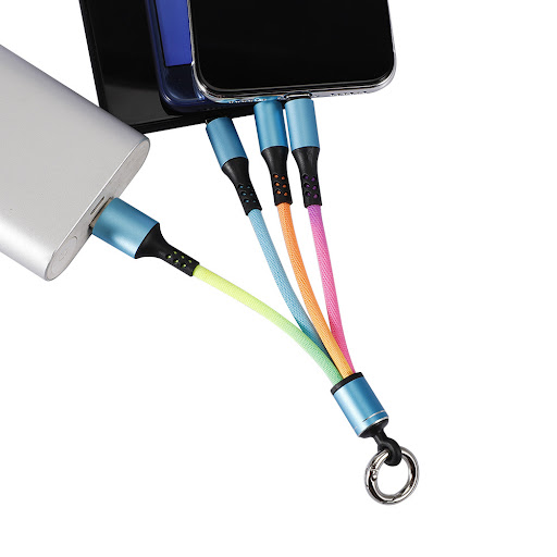 Title 2, Braided Three in One USB Data Cable for Android...