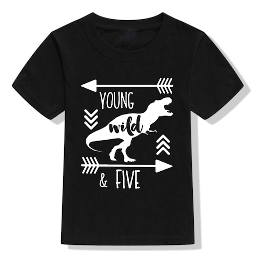 Title 3, Childrens Round Neck Short Sleeve T-Shirt Comf...