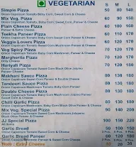 Jj Pizza menu 1