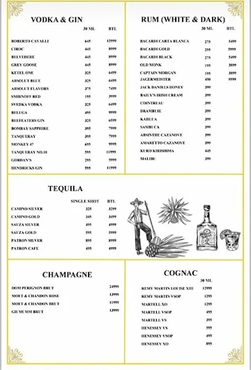 La La Land Brew Pub menu 