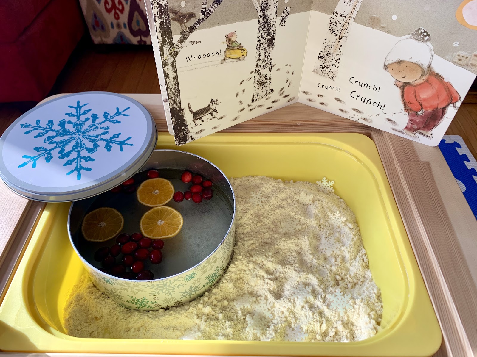 Winter Sensory Bin  What Can We Do With Paper And Glue