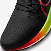 air zoom pegasus 38 black / green strike / total orange / bolt