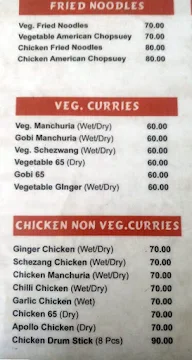 Food Zone menu 1