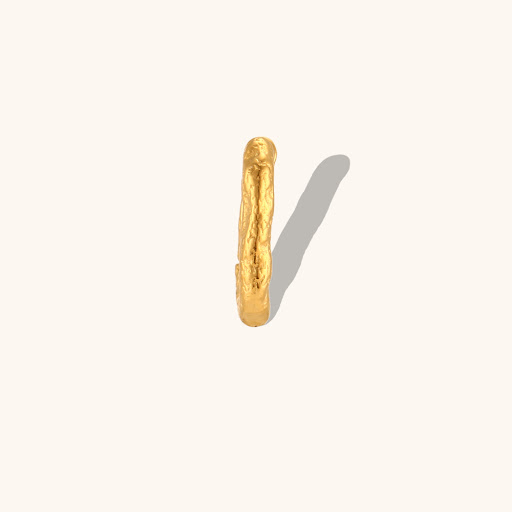 Title 2, Distressed Irregular Lines Rectangle Ear Clip a...