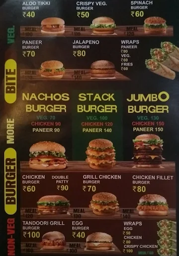 Burger Bite menu 