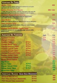 Wah! Amritsar menu 3