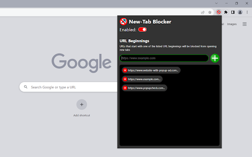 New-Tab Blocker