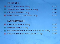 PVR Cafe menu 1