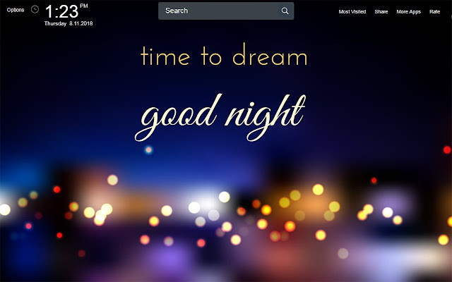 Good Night Wallpapers Theme New Tab