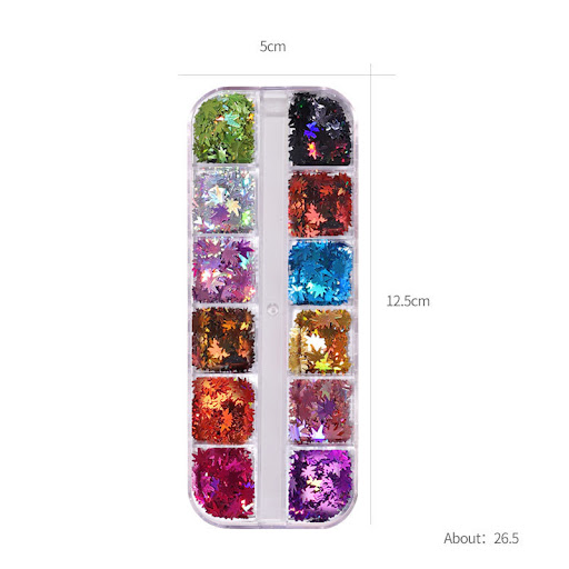 Title 1, Classic Hot Color-Changing Nail Sequins featuri...