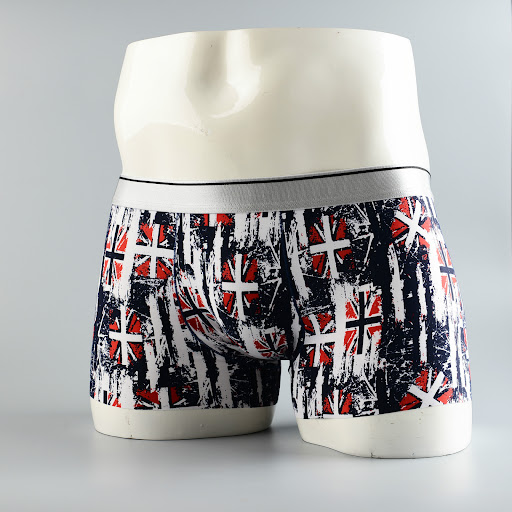 Title 26, Cartoon Mens Boxer Panties, Ice Silk Print, Fl...