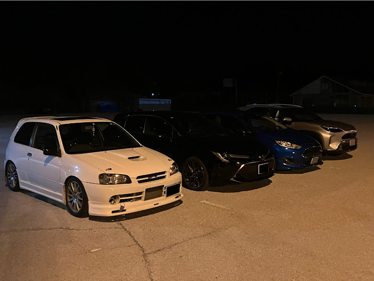 フィエスタのキララ多伎 第2駐車場・スターレット・カローラスポーツ・ヤリスクロス・ゲリラオフ会に関するカスタム事例の投稿画像1枚目