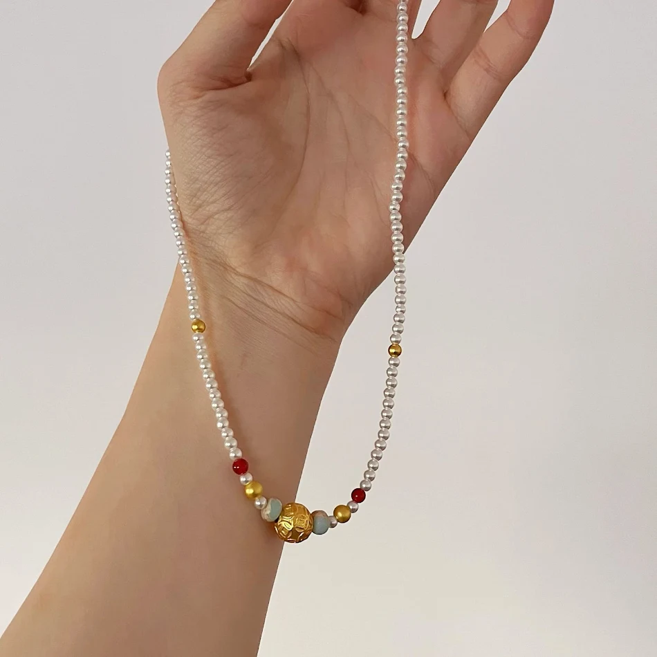 Collar Corto de Moda Estilo Étnico Retro Artístico para un Toque Único a tu Look Diario Joyería Femenina Elegante y Original