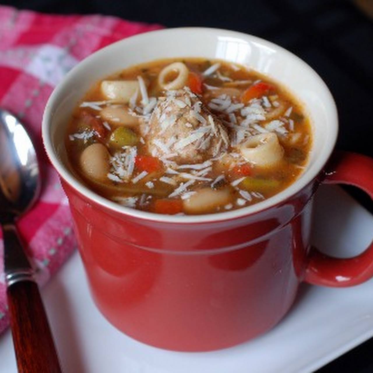 Meatball Minestrone Soup