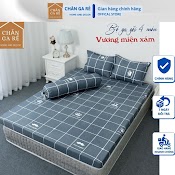 (4 Món)Bộ Ga Gối M6/M8/2M2 Drap Giường Poly, Ga Trải Giường + 2 Vỏ Gối Nằm+ 1 Vỏ Gối Ôm