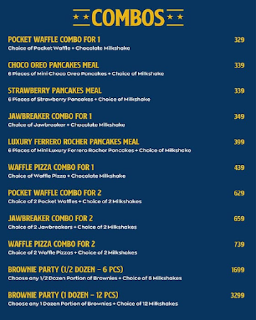 New York Waffles & Dinges menu 