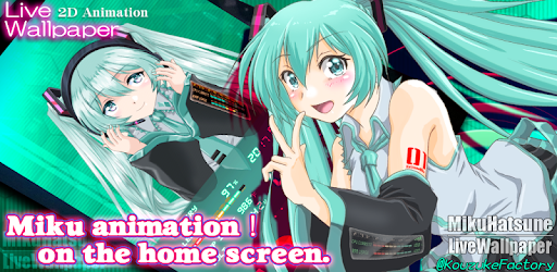 Miku 2d Anime Livewallpaper Apps On Google Play