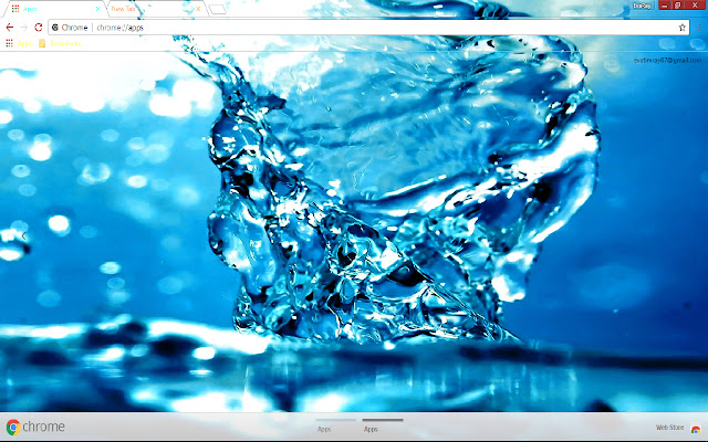 Blue Splash Water Drop chrome extension